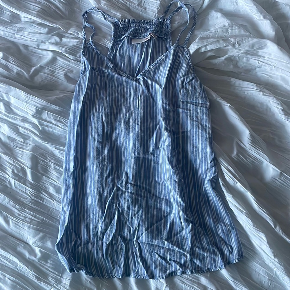 Blue & White striped Women’s Tank